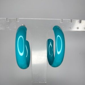 Elegant Turquoise Hoop Earrings